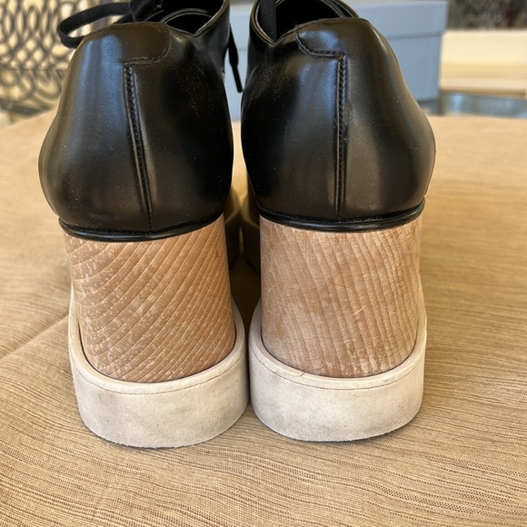 Stella McCartney platform Oxford shoes Black. Womens 39 1/2/ 9. Lightly worn. - Picture 5 of 8